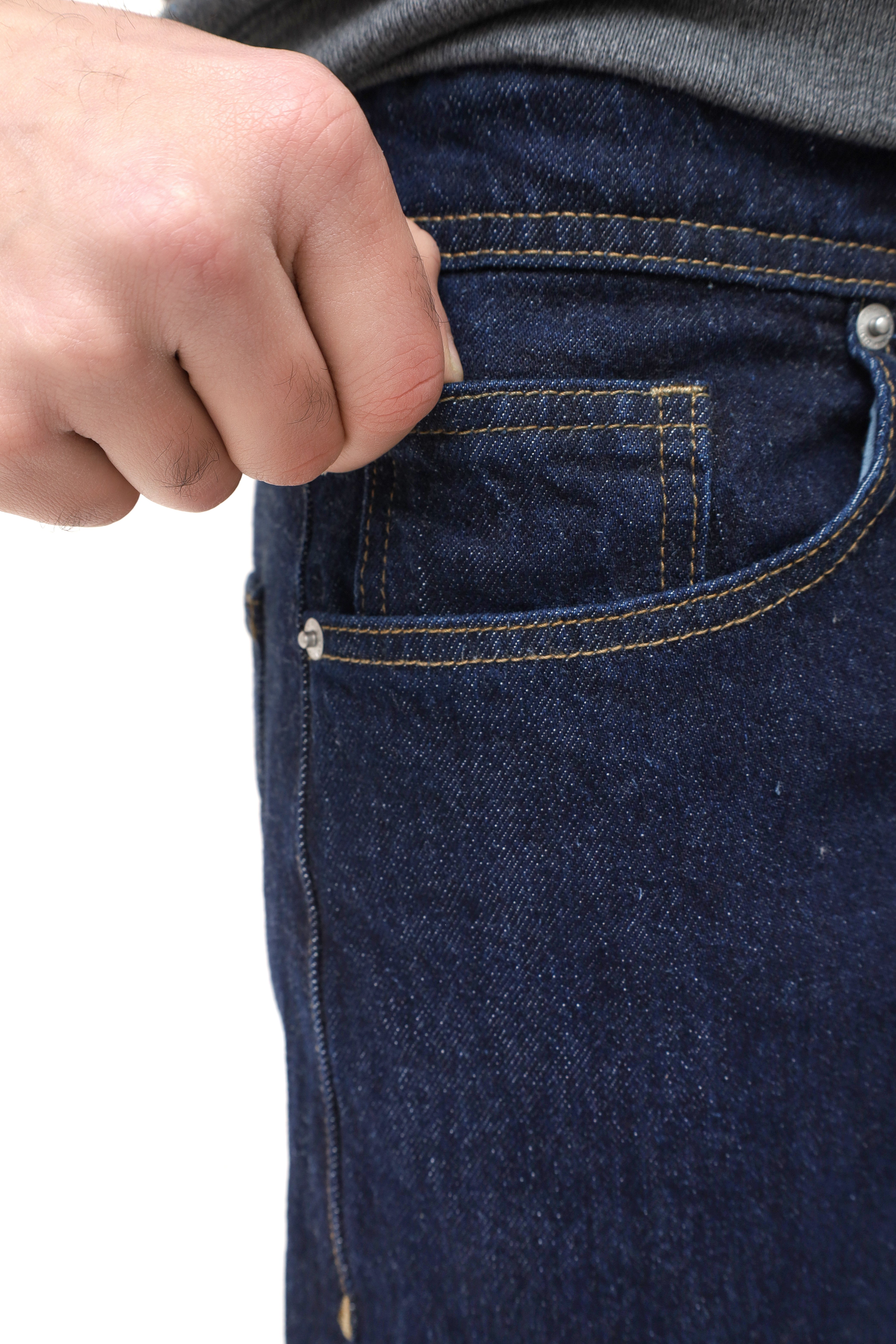 Men's Navy Blue Denim Jeans