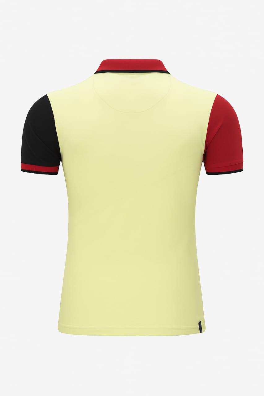 Men's Red & Cream Polo Shirt