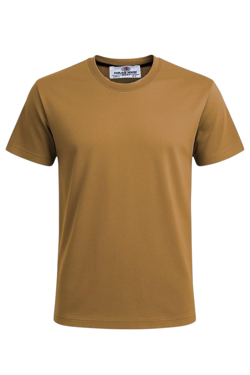 Men's Mustard Brown T-Shirt
