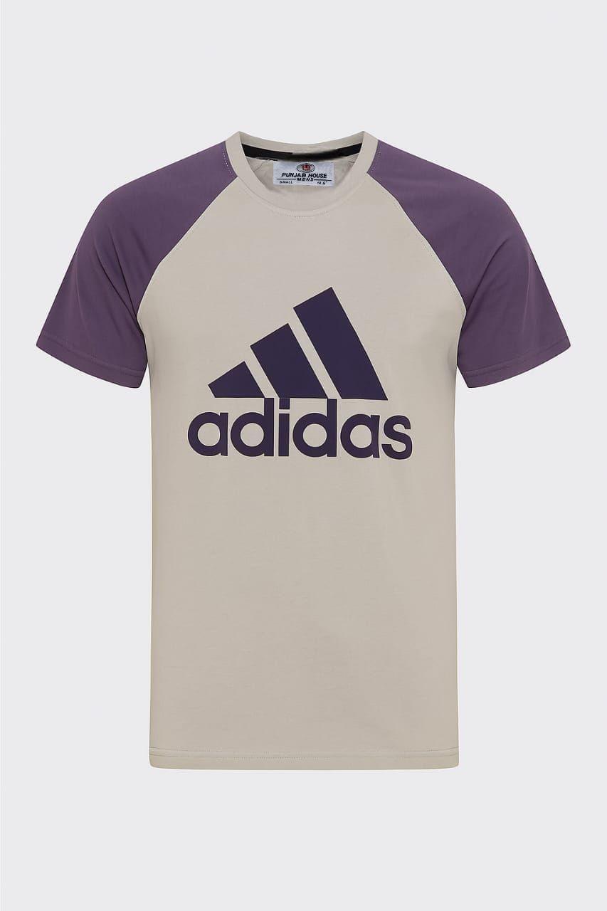 Men's Beige Adidas T-Shirt