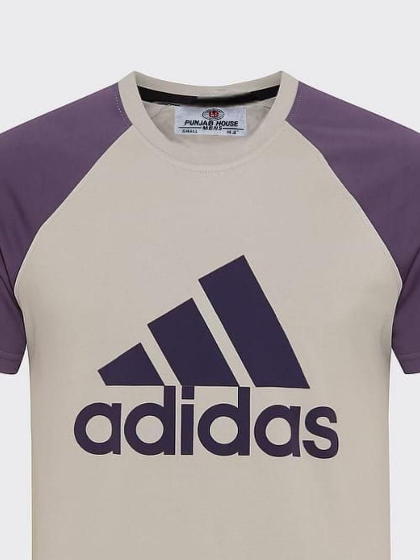 Men's Beige Adidas T-Shirt
