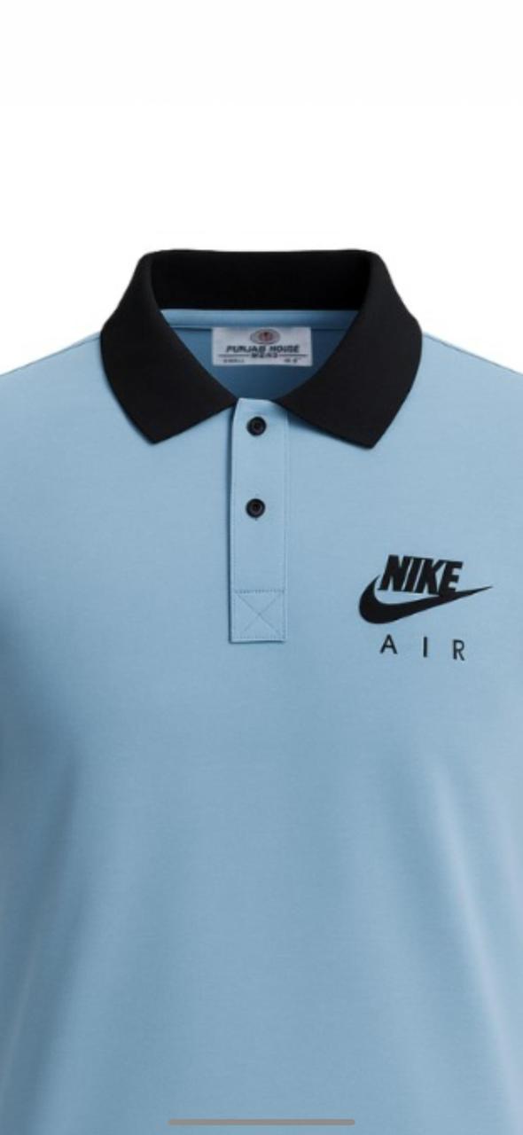 Men's Sky Blue Nike Polo Shirt