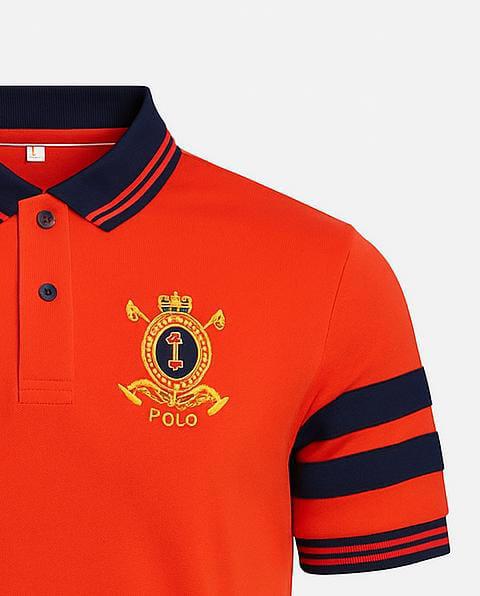 Men's Orange Polo Shirt