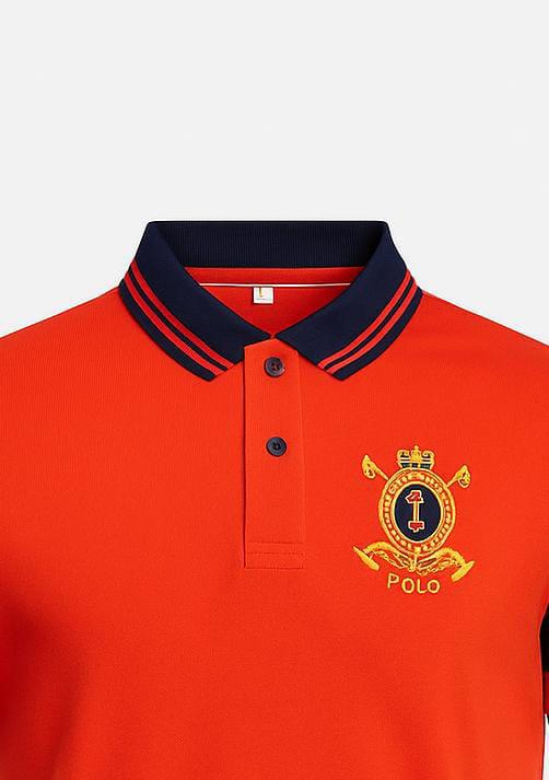 Men's Orange Polo Shirt